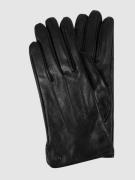 Pearlwood Handschuhe aus Leder Modell 'Lara' in Black, Größe L