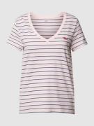 Levi's® T-Shirt mit Streifenmuster in Altrosa, Größe XS