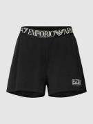 EA7 Emporio Armani Shorts mit Label-Bund Modell 'NATURAL VENTUS7' in B...