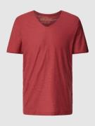 MCNEAL T-Shirt in melierter Optik in Rostrot, Größe L