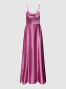 Laona Abendkleid mit Wasserfall-Ausschnitt in Pink, Größe 40