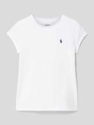 Polo Ralph Lauren Teens T-Shirt mit Logo-Stitching in Weiss, Größe 140