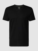 Christian Berg Men T-Shirt mit V-Ausschnitt in Black, Größe S