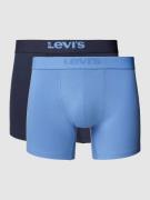 Levi's® Boxershorts mit elastischem Label-Bund im 2er-Pack in Blau, Gr...