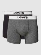 Levi's® Boxershorts mit elastischem Label-Bund im 2er-Pack in Black, G...