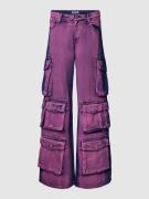 Review Loose Fit Jeans mit aufgesetzten Taschen in Pink, Größe 25