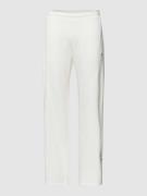 REVIEW Sweatpants mit Kontraststreifen in Offwhite, Größe XL
