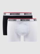 Moschino Swim + Underwear Trunks mit Stretch-Anteil im 2er-Pack in Wei...
