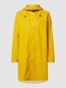 ILSE JACOBSEN Regenmantel mit abnehmbarer Kapuze in Gelb, Größe 34