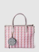 VALENTINO BAGS Shopper mit grafischem Allover-Logo-Muster in Flieder, ...