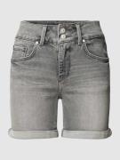 LTB Slim Fit Jeansshorts mit Label-Patch Modell 'Becky' in Mittelgrau,...