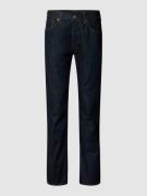 Levi's® Straight Fit Jeans mit Knopfleiste in Dunkelblau, Größe 34/30