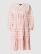 SMASHED LEMON Kleid mit Webmuster in Rosa, Größe XS