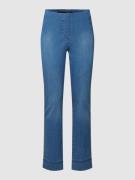 STEHMANN Jeans mit elastischem Bund in Blau, Größe 34