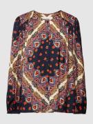 Bash Bluse mit Ornament-Muster Modell 'RAVEL' in Anthrazit, Größe 34