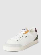MoEa Sneaker mit Kontrastbesatz und Label-Details in Weiss, Größe 41