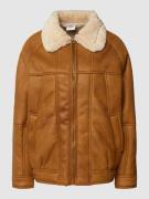 BDG Urban Outfitters Sherpa Jacket mit Umlegekragen Modell 'Harrington...