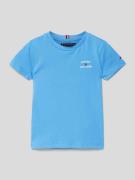 Tommy Hilfiger Teens T-Shirt mit Label-Print in Bleu, Größe 128