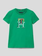 Tommy Hilfiger Kids T-Shirt mit Label-Stitching in Gruen, Größe 98