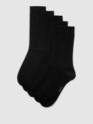 MCNEAL Socken mit elastischem Rippenbündchen im 5er-Pack in Black, Grö...