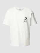 Jake*s Casual T-Shirt mit Motiv-Print in Offwhite, Größe S