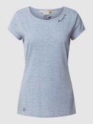 Ragwear T-Shirt in Melange-Optik Modell 'Mintt' in Hellblau, Größe S