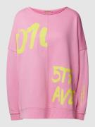 Smith and Soul Oversized Sweatshirt mit Statement-Print in Pink, Größe...