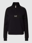 EA7 Emporio Armani Sweatpullover mit Troyer-Kragen Modell 'TRAIN' in B...