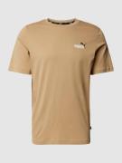 PUMA PERFORMANCE T-Shirt mit Logo-Print in Beige, Größe L