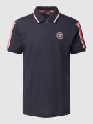 Christian Berg Men Regular Fit Poloshirt mit Label-Print in Marine, Gr...