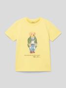 Polo Ralph Lauren Kids T-Shirt mit Label-Print in Hellgelb, Größe 92