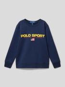 Polo Sport Sweatshirt mit Label-Print in Marine, Größe S