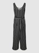 Apricot Jumpsuit mit Streifenmuster in Black, Größe XL