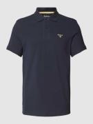 Barbour Slim Fit Poloshirt mit Label-Stitching in Bleu, Größe S