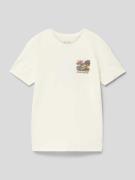 Billabong T-Shirt mit Label-Print in Offwhite, Größe 140