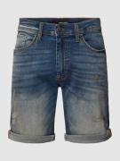 Blend Slim Fit Jeansshorts im 5-Pocket-Design in Blau, Größe L