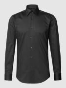 BOSS Slim Fit Business-Hemd mit Stretch-Anteil in Anthrazit, Größe 38
