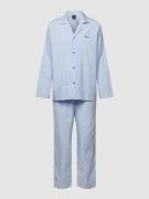BOSS Pyjama mit Label-Stitching Modell 'Stripe Pyjama' in Bleu, Größe ...