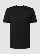 BOSS T-Shirt mit Strukturmuster Modell 'Tiburt' in Black, Größe M