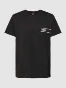 BOSS T-Shirt mit Label-Print in Black, Größe S