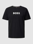 BOSS T-Shirt mit Label-Print in Black, Größe S