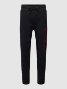 BOSS Sweatpants mit Motiv-Stitching Modell 'Lamont' in Black, Größe M