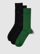 BOSS Socken mit Label-Print im 3er-Pack in Gruen, Größe 39/42