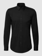 BOSS Freizeithemd mit Kentkragen in Black, Größe 39
