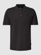 BOSS Poloshirt mit Label-Stitching Modell 'Parlay' in Black, Größe S