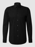 BOSS Slim Fit Business-Hemd mit Stretch-Anteil in Black, Größe 39