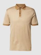 BOSS Poloshirt mit Strukturmuster Modell 'Parlay' in Beige, Größe L