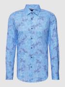 BOSS Business-Hemd mit Allover-Muster in Bleu, Größe 38