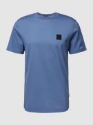 BOSS T-Shirt mit Rundhalsausschnitt Modell 'Tiburt' in Bleu, Größe S
