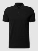 BOSS Orange Slim Fit Poloshirt mit Label-Print Modell 'Prime' in Black...